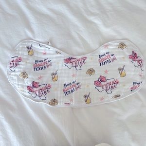 NWOT Little HomeTown Texas Girl Burp Cloth/Bib
